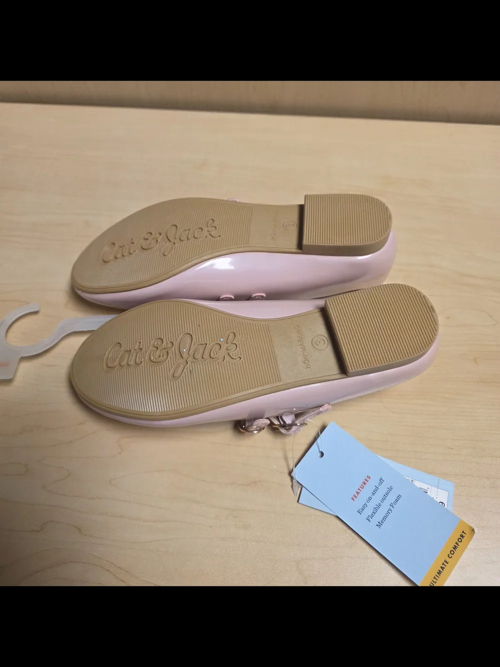 Cat & Jack Pink Patent Flats - Girls
